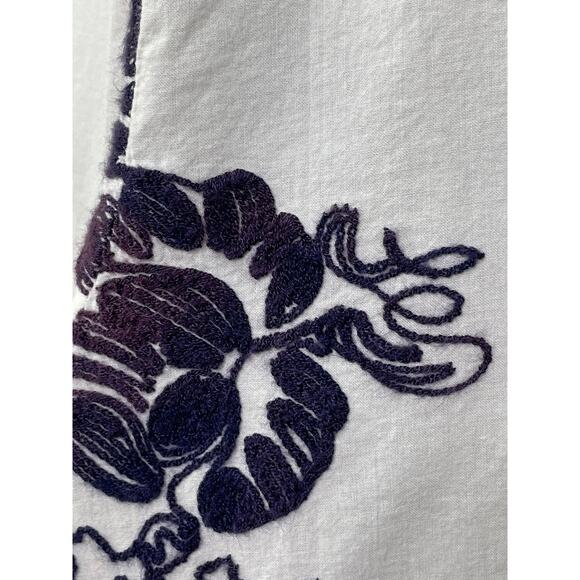 For Cynthia Beach Wear Cover Up‎ Plus 1X Embroidered Cotton Floral Pool Resort - Picture 3 of 11